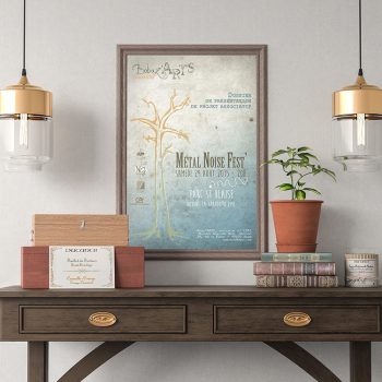 Vintage Poster Mockup by Anthony Boyd Graphics